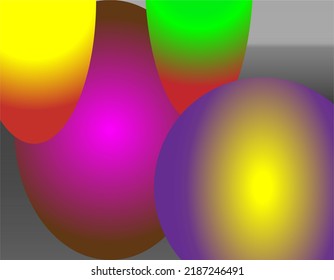 Set of minimalist landscape abstract compositions. Collage organic shapes with geometric nature, sea, sky