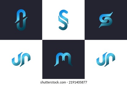 set of minimalist logo design