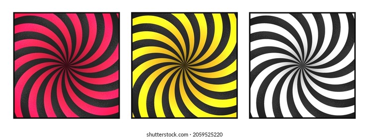 Set of minimalist wavy 3d background.