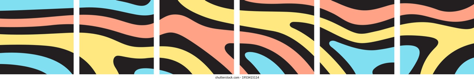 Conjunto de plantillas de afiches de diseño minimalista. Ilustración del vector