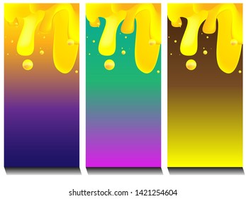 Set of minimalistic Gradient background. Beautiful Mobile Background Photos