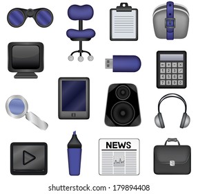 Set of minimalistic vector icons 