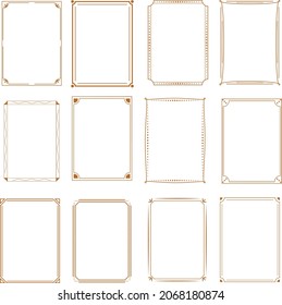 set of miscellaneous decorative frames 