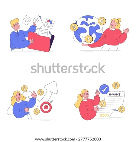 Set of Miscellaneous Flat illustrations 