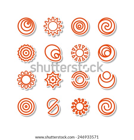 Set - miscellaneous icons. A vector.