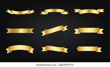 Set of mixed Golden ribbons