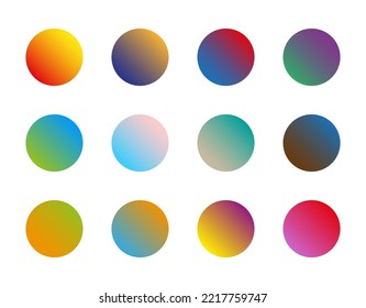 Set mixed gradient color template 