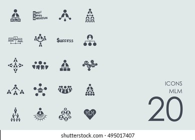 Set of MLM icons