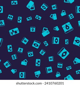 Set Mobile 24 hours support, Infographic of city map, Wallet with money and Personal information collection on seamless pattern. Vector