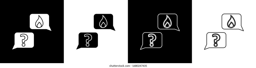 Set Mobile phone with emergency call 911 icon isolated on black and white background. Police, ambulance, fire department, call, phone.  Vector Illustration