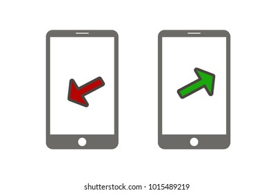 set of mobile phone icons
