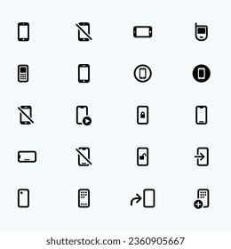Set of Mobile Phone Icons