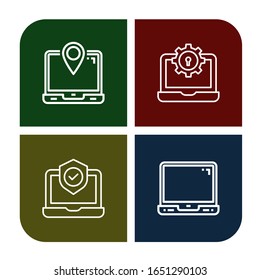 Conjunto de iconos de teléfonos móviles. Como portátil , iconos de teléfonos móviles