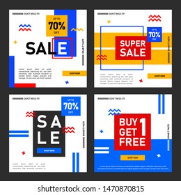 set of mobile sale banner. Sale banner template design, Flash sale special offer set. can use for website, mobile app, poster, flyer, coupon, gift card, smartphone template, 