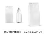 Set of mockup bags isolated on white background. Vector illustration. Can be use for your design, presentation, promo, ad. EPS10.