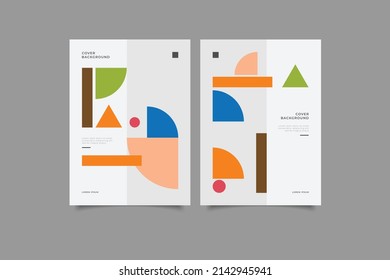 set of  modern abstrac geometric business cover template ,vector illusration eps 10