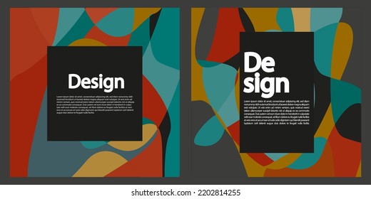 Set of modern abstract background, cover, template. Suitable for businesses template, background, cover, and etc. Memorable, modern, simple, clean, profesional. Vector EPS 10