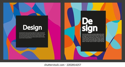 Set of modern abstract background, cover, template. Suitable for businesses template, background, cover, and etc. Memorable, modern, simple, clean, profesional. Vector EPS 10