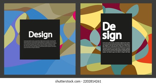 Set of modern abstract background, cover, template. Suitable for businesses template, background, cover, and etc. Memorable, modern, simple, clean, profesional. Vector EPS 10
