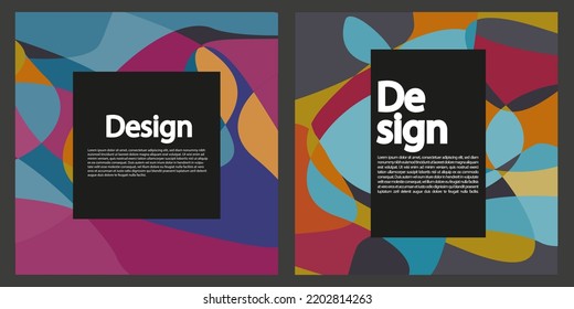 Set of modern abstract background, cover, template. Suitable for businesses template, background, cover, and etc. Memorable, modern, simple, clean, profesional. Vector EPS 10