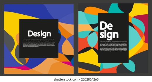 Set of modern abstract background, cover, template. Suitable for businesses template, background, cover, and etc. Memorable, modern, simple, clean, profesional. Vector EPS 10