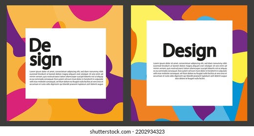 Set of modern abstract background, cover, template. Suitable for businesses template, background, cover, and etc. Memorable, modern, simple, clean, profesional. Vector EPS 10
