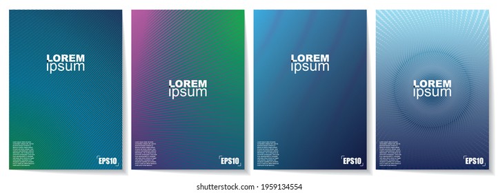 Conjunto de modernos fondos abstractos para el diseño de folletos, diseño de volantes, diseño de portadas, tarjetas de visita.