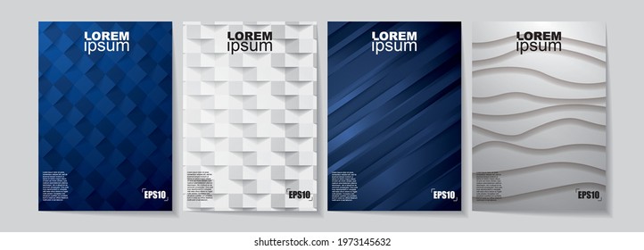 Set of modern abstract backgrounds for brochure design, flyer design, cover layout, business cards.