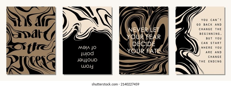 Conjunto de modernos fondos abstractos o plantillas de tarjetas en colores modernos y brillantes, al estilo del arte popular