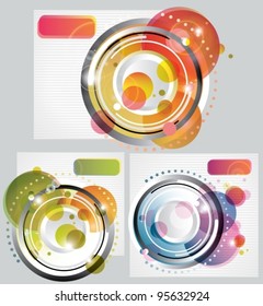 Set of modern Abstract Backgrounds,vector illustration