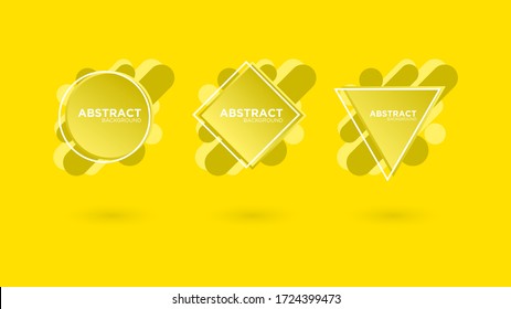 Set of modern abstract banner background. Banner, poster event design.