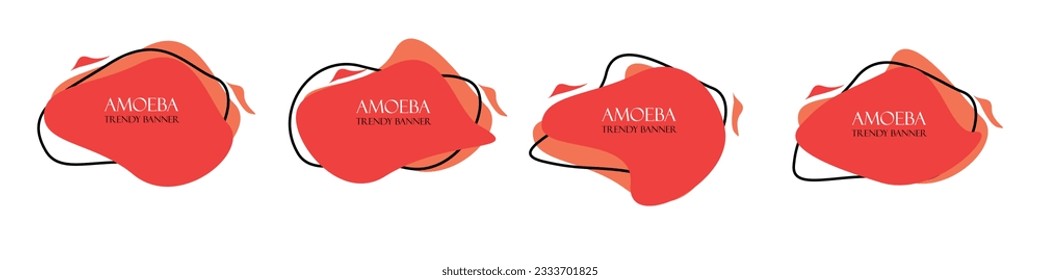 Conjunto de banners abstractos modernos. Vector de banner de plantilla brillante. La plantilla está lista para su uso en diseño web o de impresión.
