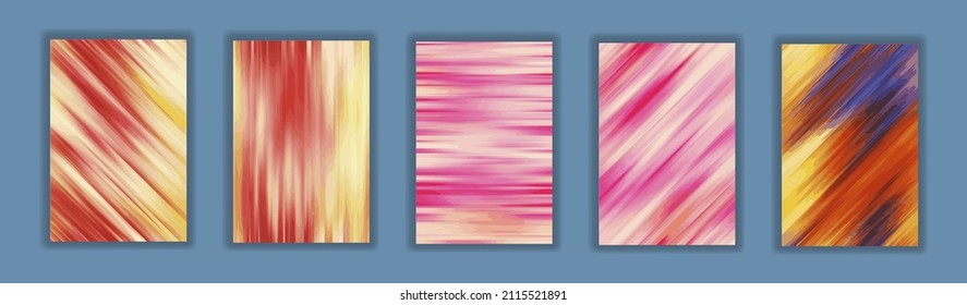 Set of Modern abstract color backgrounds. Liquid flow style. Creative gradient texture for you design 
