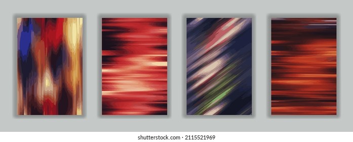 Set of Modern abstract color backgrounds. Liquid flow style. Creative gradient texture for you design 