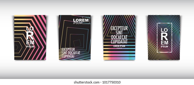 A set of modern abstract Cover Design . Cover Design template for the decoration presentation, brochure, catalog, poster, book, magazine etc. Vector Illustration