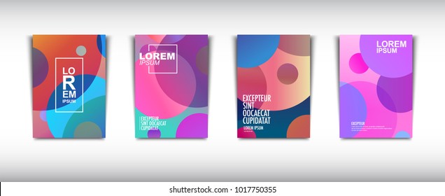 A set of modern abstract Cover Design . Cover Design template for the decoration presentation, brochure, catalog, poster, book, magazine etc. Vector Illustration