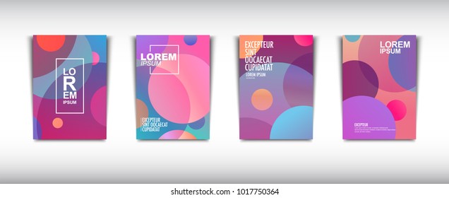 A set of modern abstract Cover Design . Cover Design template for the decoration presentation, brochure, catalog, poster, book, magazine etc. Vector Illustration