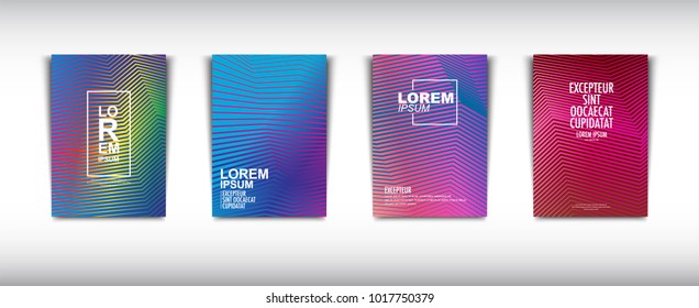 A set of modern abstract Cover Design . Cover Design template for the decoration presentation, brochure, catalog, poster, book, magazine etc. Vector Illustration