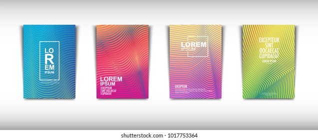 A set of modern abstract Cover Design . Cover Design template for the decoration presentation, brochure, catalog, poster, book, magazine etc. Vector Illustration