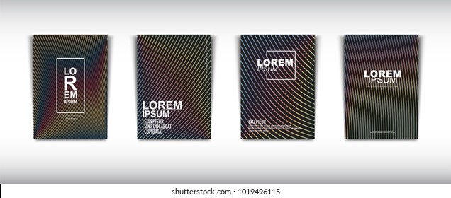 A set of modern abstract Cover Design . Cover Design template for the decoration presentation, brochure, catalog, poster, book, magazine etc. Vector Illustration