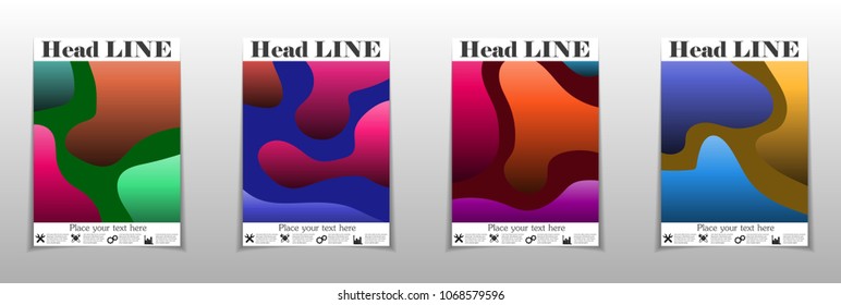 A set of modern abstract Cover Design .