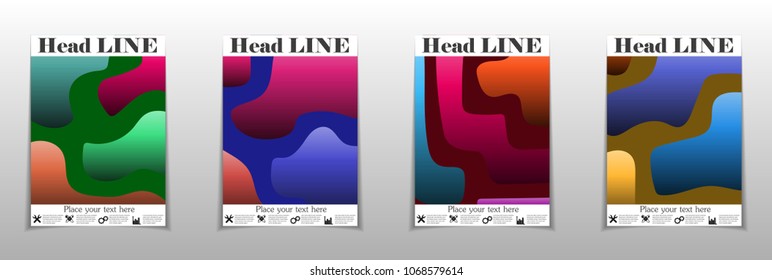 A set of modern abstract Cover Design .