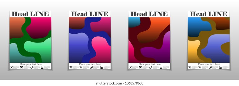 A set of modern abstract Cover Design .