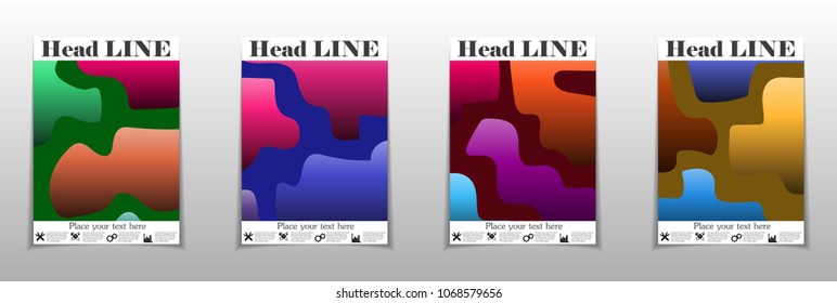 A set of modern abstract Cover Design .