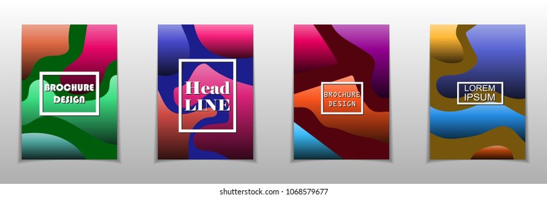 A set of modern abstract Cover Design .