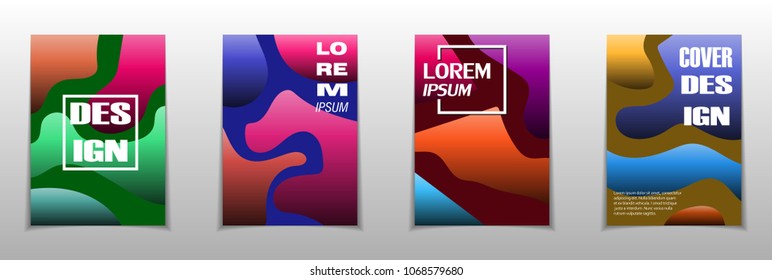 A set of modern abstract Cover Design .