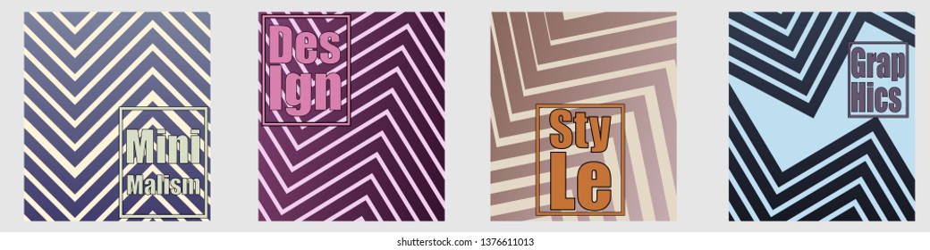 A set of modern abstract Cover Design . Cover Design template for the decoration presentation, brochure, catalog, poster, book, magazine etc. Vector Illustration
