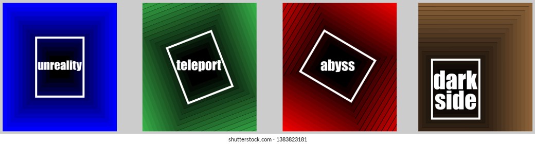 A set of modern abstract Cover Design . Cover Design template for the decoration presentation, brochure, catalog, poster, book, magazine etc. Vector Illustration