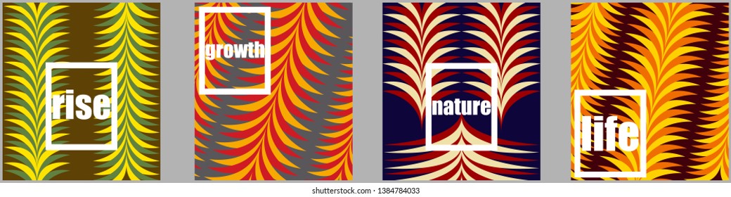 A set of modern abstract Cover Design . Cover Design template for the decoration presentation, brochure, catalog, poster, book, magazine etc. Vector Illustration