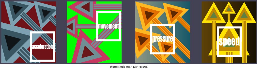 A set of modern abstract Cover Design . Cover Design template for the decoration presentation, brochure, catalog, poster, book, magazine etc. Vector Illustration